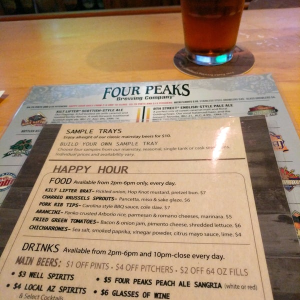 Photo taken at Four Peaks Grill &amp; Tap by Mike P. on 1/11/2017