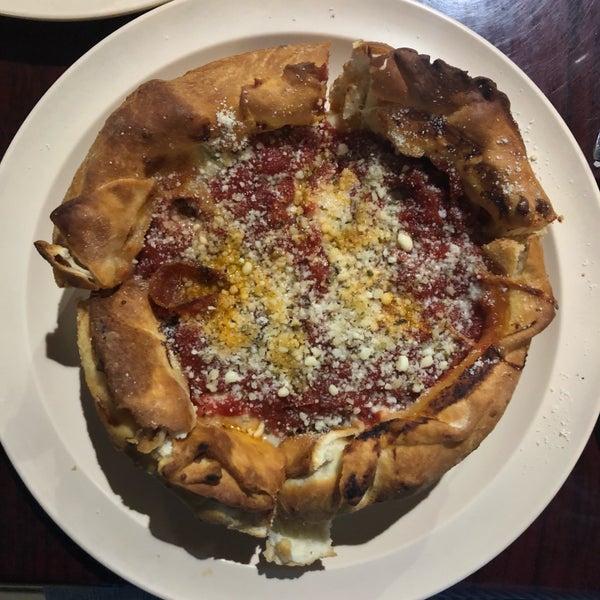 Photo taken at Nancy&#39;s Chicago Pizza by Clifton S. on 10/23/2018