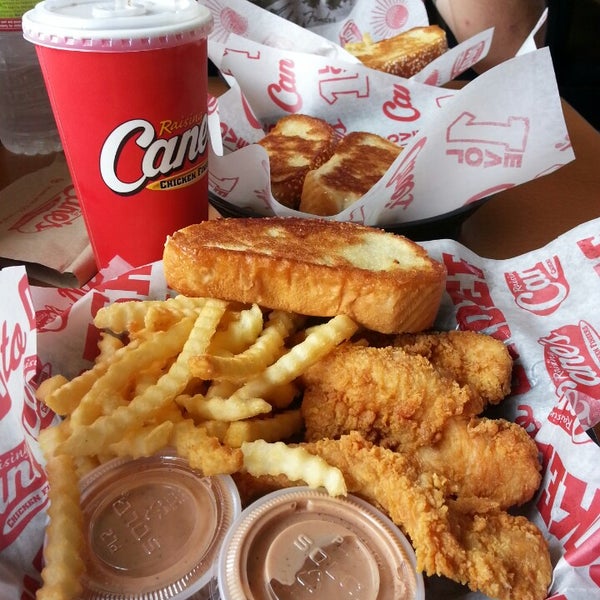 Photo taken at Raising Cane&#39;s Chicken Fingers by Katie R. on 3/4/2013