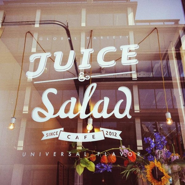 Delicious fresh & biological ingredients for perfect salads, sandwiches & fruit juices! Try the European with extra quinoa!