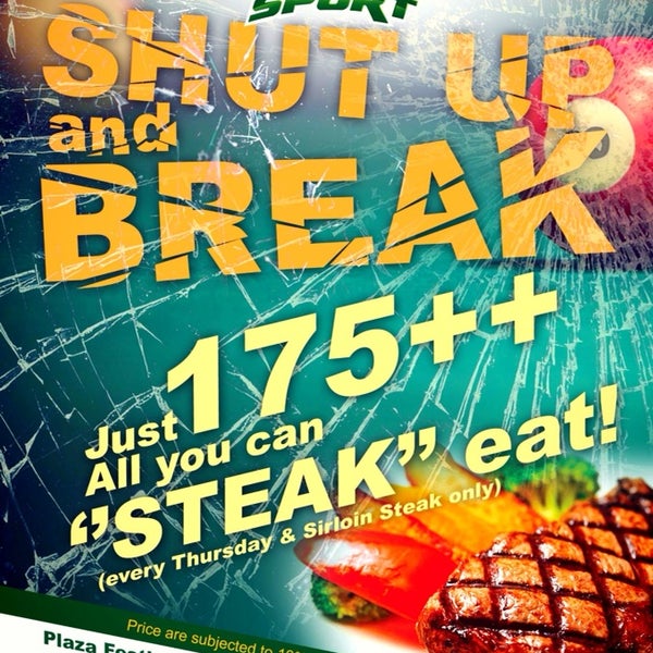 All you can eat steak Thursday