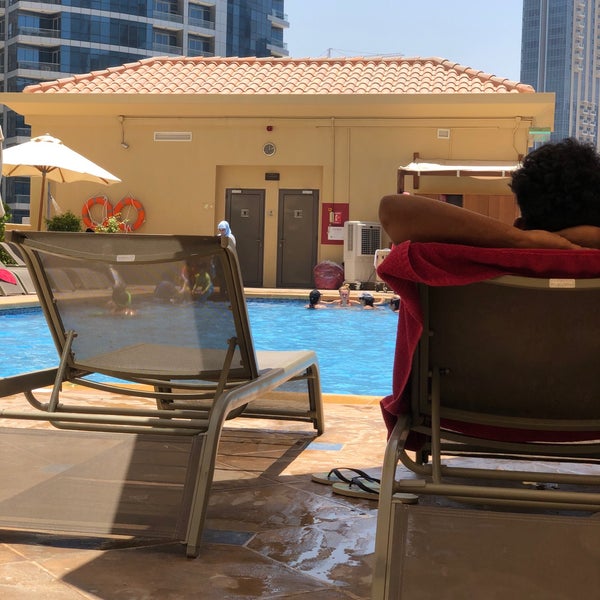 Photo taken at Ramada Plaza Jumeirah Beach by Dhom on 7/1/2019