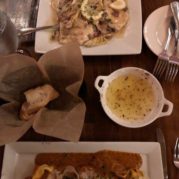 Delicious food and excellent service. Get the tortelloni! Bread and olive oil to start was fresh with great flavor.