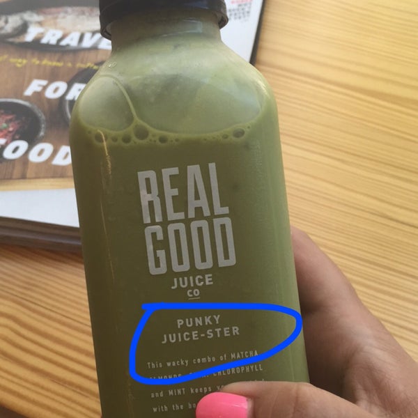 Photo taken at Real Good Juice Co. by Jenny L. on 6/13/2015