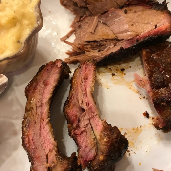 Brisket was pretty dry, you'll need to put some sauce on it (Spicy or Roro were great), ribs were better. Coleslaw was meh.