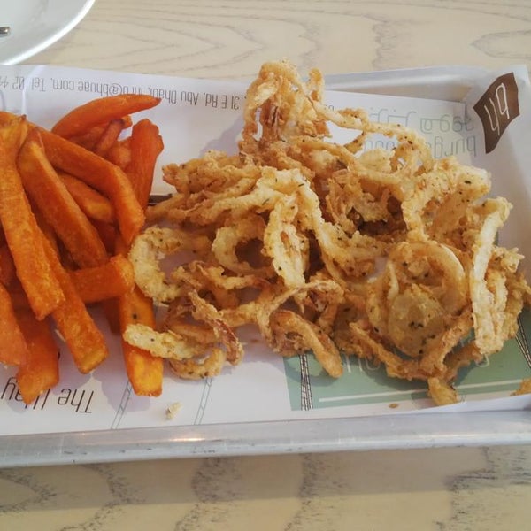 Expensive but worth to try.Try onion rings very tasty and sweet potato with ranch sauce