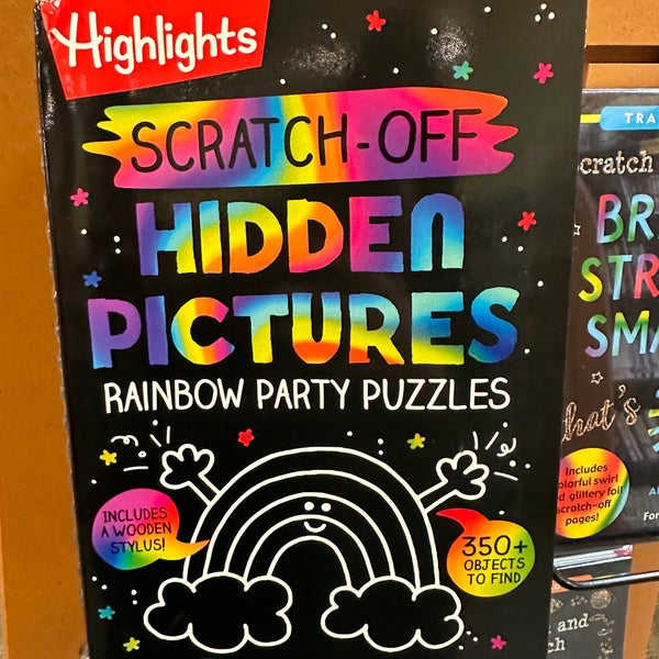 Scratch-Off Hidden Pictures Rainbow Party Puzzles: 9781639620791 |  : Books