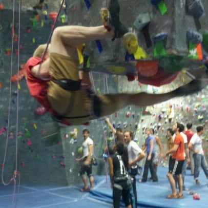 Photo taken at Brooklyn Boulders by Brent C. on 10/6/2011