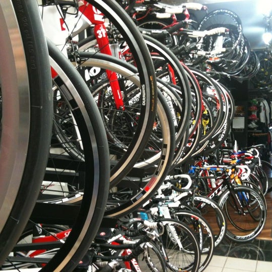 Photo taken at R&amp;A Cycles by Flavia C. on 11/25/2011