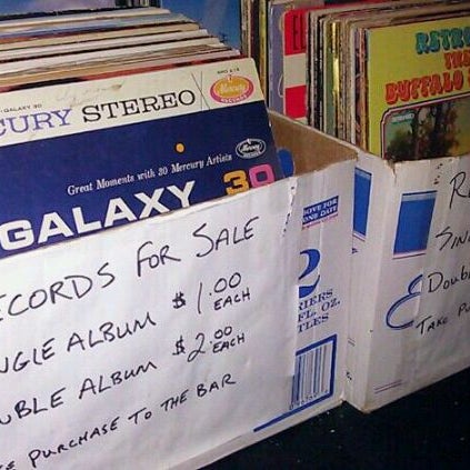 Check out their eclectic selection of old vinyl for sale. For $1!!!