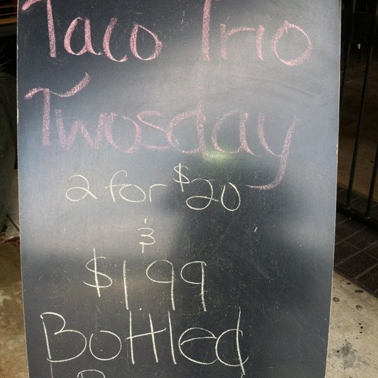 Taco Trio Tuesday. $1.99 bottle beer