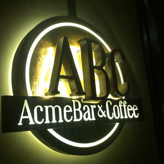 Photo taken at Acme Bar &amp; Coffee by caleb c on 3/6/2012