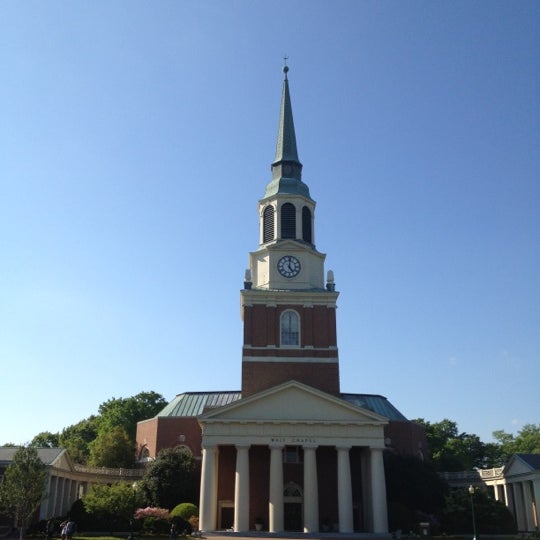 Photo taken at Wake Forest University by Claire L. on 4/16/2012