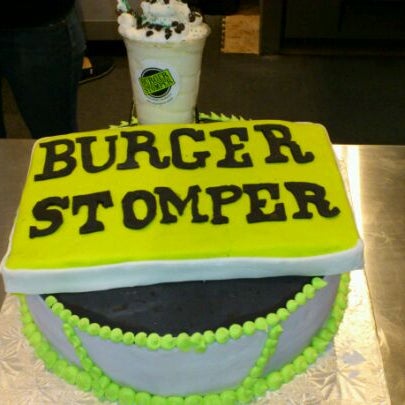 Photo taken at Burger Stomper Gourmet Burger &amp; Milkshake Bar by Steve A. on 4/21/2012