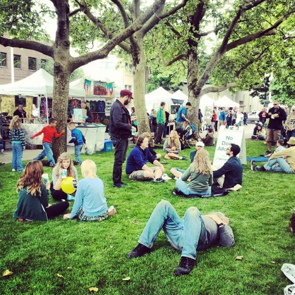 Photo taken at Eugene Saturday Market by Suzanne Y. on 5/26/2012