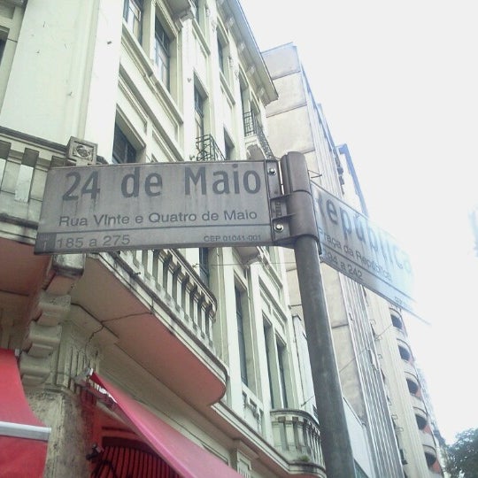 Rua Vinte e Quatro de Maio Estrada / Rua em São Paulo