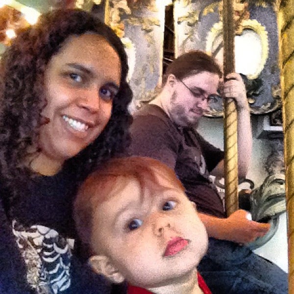 Photo taken at Forest Park Carousel by Izzy D. on 8/12/2012