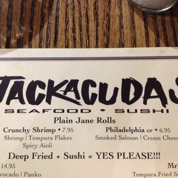 Foto tomada en Jackacuda’s Seafood &amp; Sushi  por Aisha W. el 4/11/2014