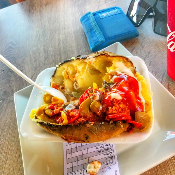 Photo taken at Ortaköy Kumpir &amp; Waffle by OKAN Ö. on 7/13/2018