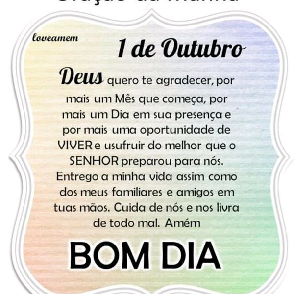 7 de Agosto Bom Dia, By Loveamem