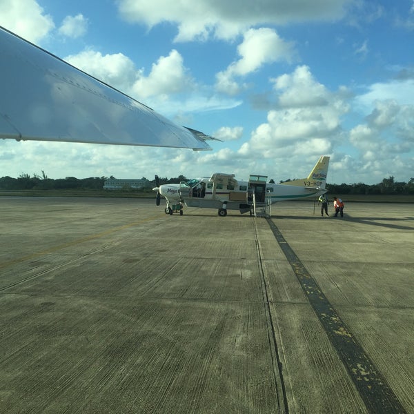 Photo taken at Philip S.W. Goldson International Airport (BZE) by Ramon R. on 3/21/2015