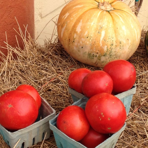 Try the juicy local tomatoes!
