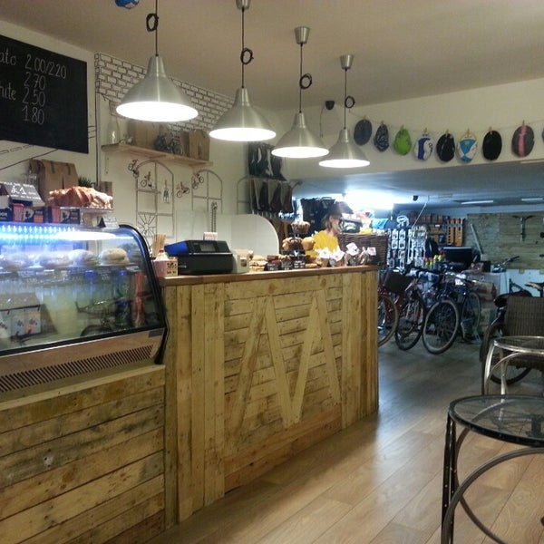 Photo taken at Machine Cycling Café/Bike Shop and Repairs by Andrea P. on 2/4/2015