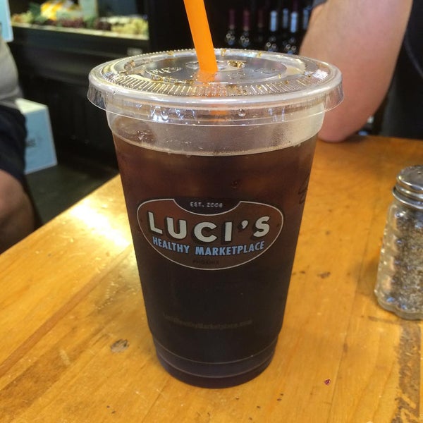 Photo taken at Luci&#39;s Healthy Marketplace by Sarah E. on 7/4/2015