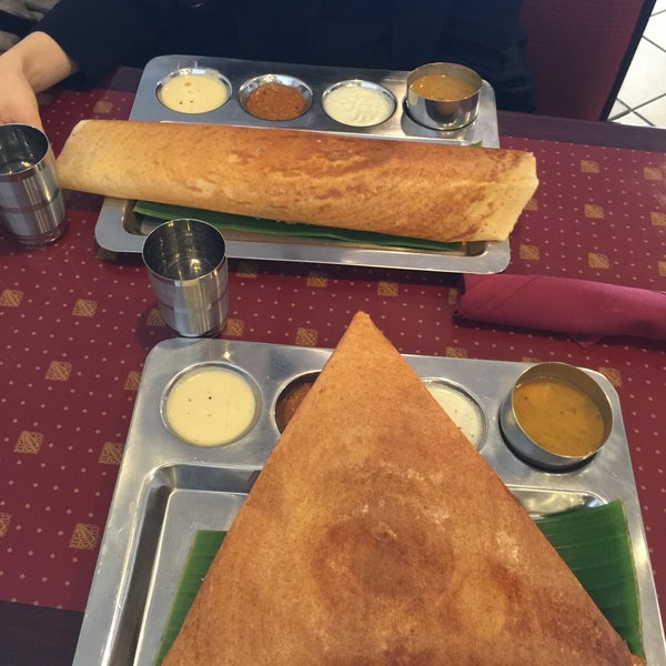 any masala dosa here is what i would consider to be a 'perfect dish.' the dishes are so fresh, exciting and well-executed, it makes me want to cry with joy. dosa or idlis are where it's at.