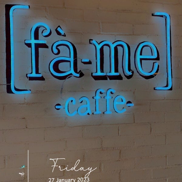 Photo taken at Fàme Caffe by Abdullah ..🏋🏽‍♂️ on 1/27/2023