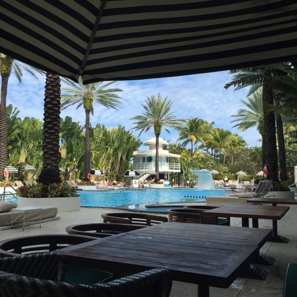 You can't beat the view from the poolside patio!