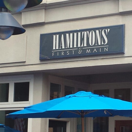 Photo taken at Hamiltons&#39; at First &amp; Main by Michelle H. on 6/11/2014