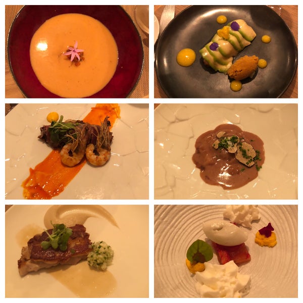 Amazing value (100 euro for five+ course tasting menu and wine pairing). Tasting menu was delicious, although one of the desserts (melon “gem”) was a little unimpressive. Play on paella was the best