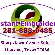Photo taken at Instant Embroidery Houston 281-888-0485 by T G. on 3/12/2013