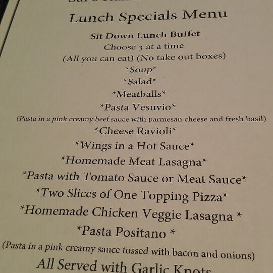 Sal's Italian Restaurant Roanoke, VA