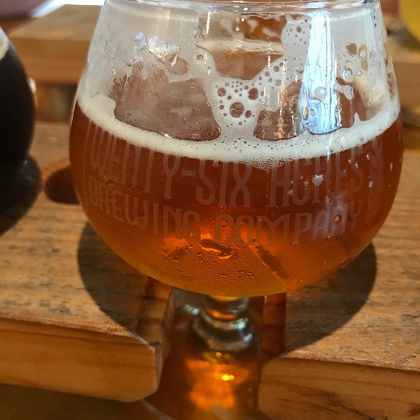 Photo taken at Twenty-Six Acres Brewing Company by Tom R. on 7/24/2018