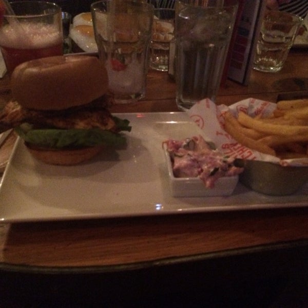 half price on Mondays, 2 for 1 cocktails during happy hour and one of the best chicken burgers I've ever had.. service was pretty slow but otherwise it's definitely a great place for a chill meal
