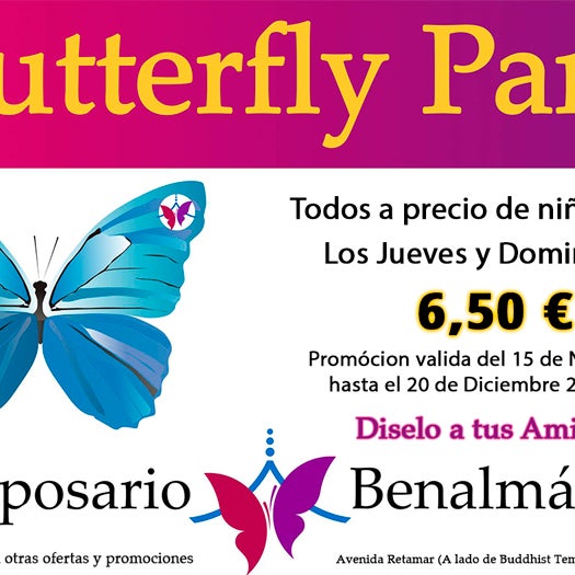 Das Foto wurde bei Mariposario de Benalmádena - Benalmadena Butterfly Park von Mariposario de Benalmádena - Benalmadena Butterfly Park am 11/30/2013 aufgenommen