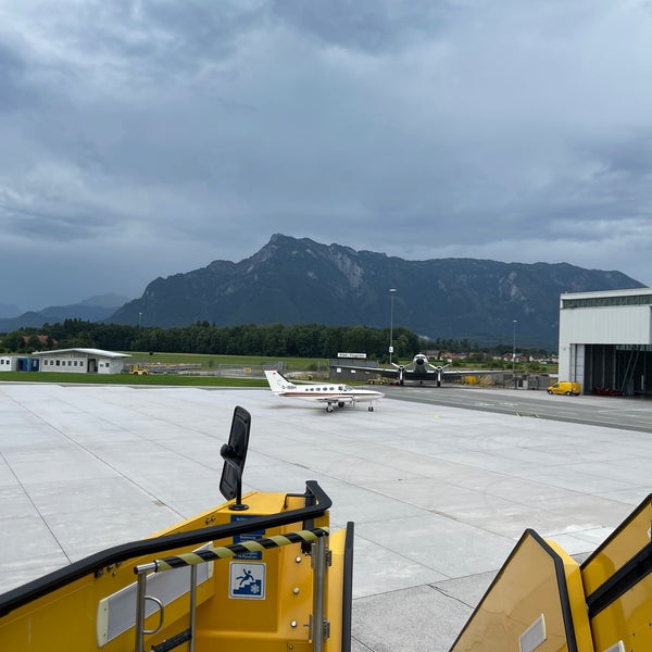 Photo taken at Salzburg Airport W. A. Mozart (SZG) by Faisal 👨🏽‍✈️ on 8/16/2021
