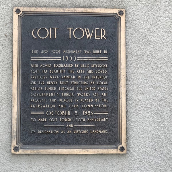 Photo taken at Coit Tower by Pericles P. on 12/18/2023