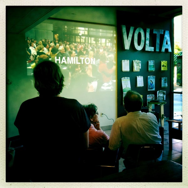 Photo taken at Volta Coffee, Tea &amp; Chocolate by Anthony R. on 4/19/2013