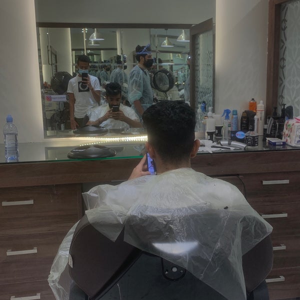 Photo taken at Elegant Mustache Barber Shop ( B.1 ) Al-Malaqa by Abdullah A. on 8/13/2020