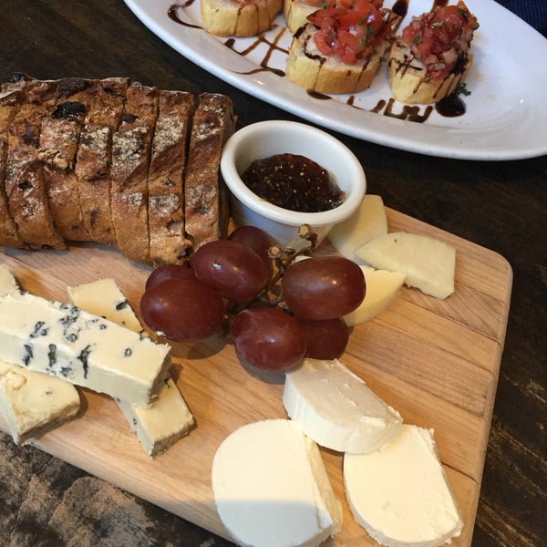 Happy hour between 12 and 7 PM, only wine and prosecco. Great bites like bruschetta, cheese plate (3 for $15). Staff is friendly