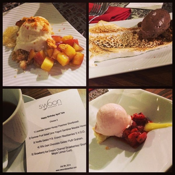 7/10/2014 tarihinde Justine D.ziyaretçi tarafından Swoon Dessert Bar'de çekilen fotoğraf