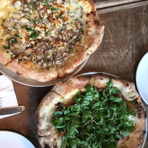 Pizzas were good but prosciutto on the prosciutto&arugula pizza was a little too salty for my taste while the truffle mushroom pizza was slightly too greasy