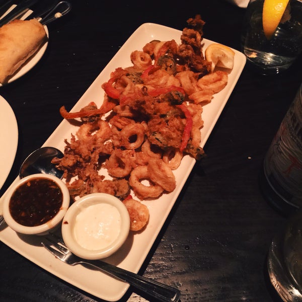 Try the calamari appetizer! They all around have great service even though the restaurant is very busy all the time.
