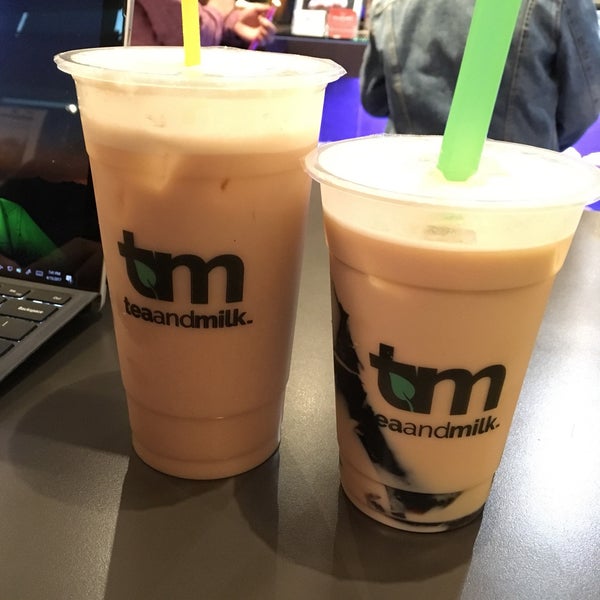 They use real taro root for their signature taro milk tea and it's slightly grainy but delicious and not overly sweet. I usually dislike taro but the real stuff is awesome!