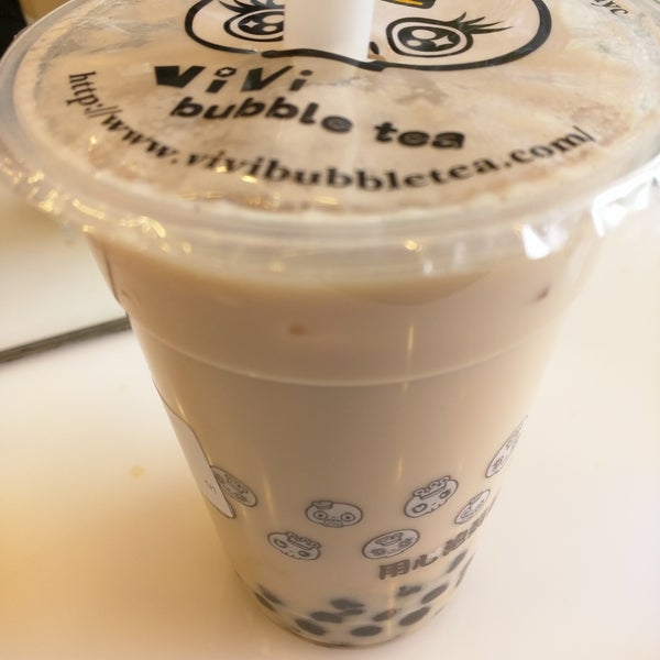 Best milk tea I found in New York after trying a new bubble tea shop on each day of a recent visit (comparing classic black milk tea with tapioca pearls).