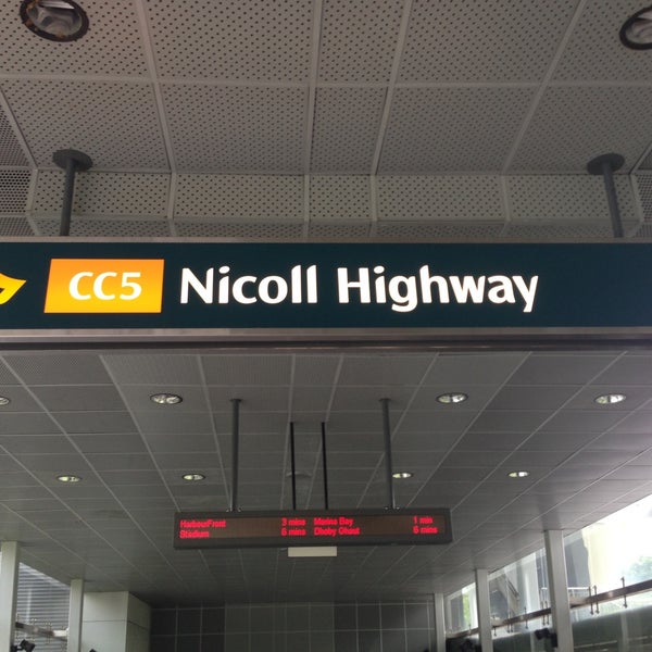Nicoll Highway Mrt Station Cc5 Metro Station In Singapore