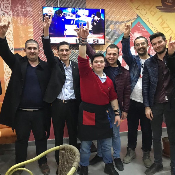 Photo taken at Down Cafe by KÜRŞAT A. on 3/21/2018